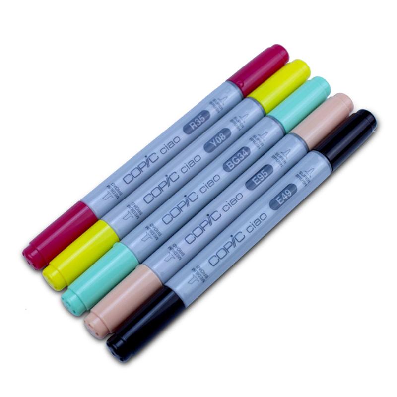 MAMUANG × copic ciao 限定 Marcador Copic Ciao Tons Azul, Verde (B, BG, G, YG